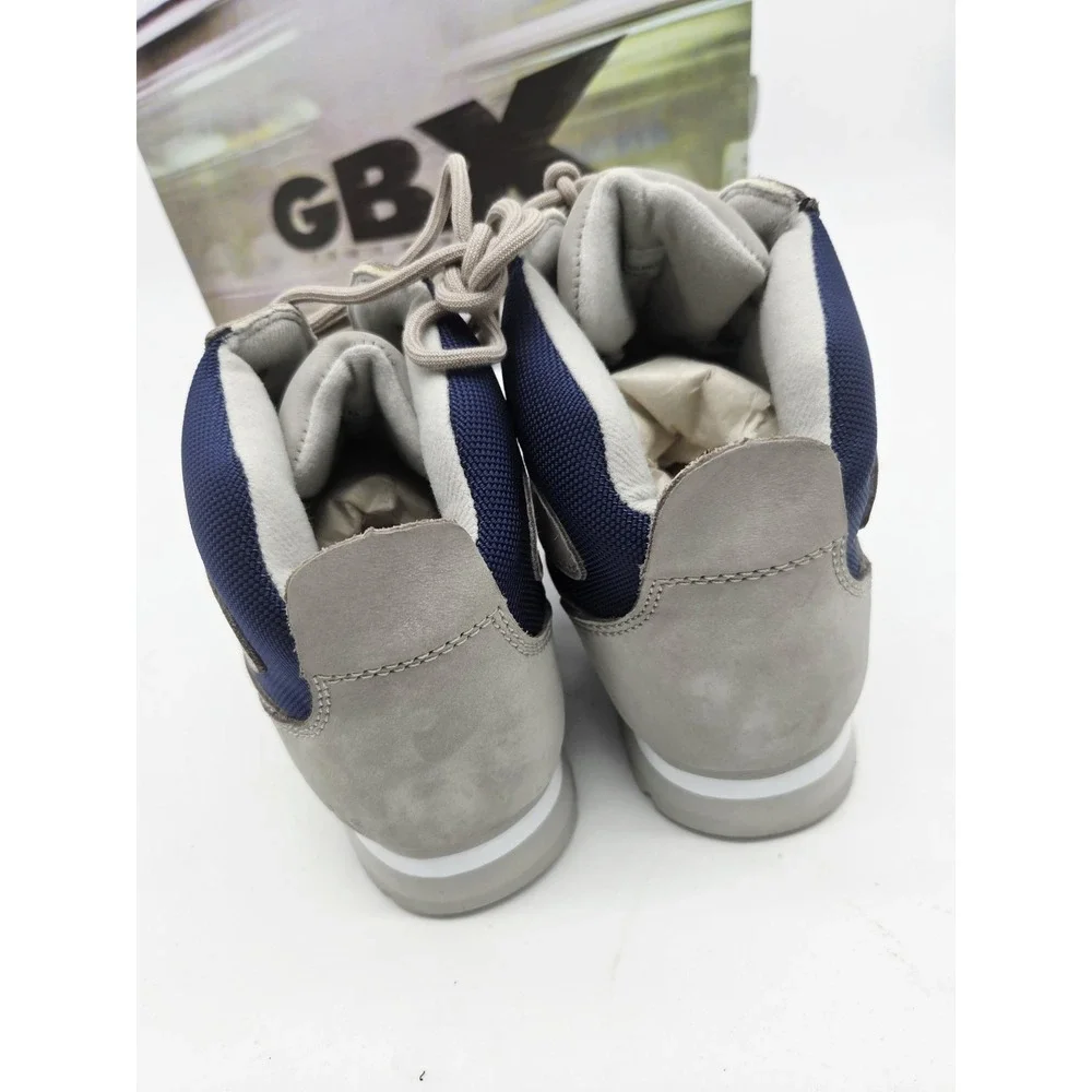 GBX Y2K Euro Style High Top Boots Mens  11M  Leather Comfort Tech Gray